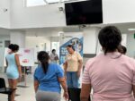 En el hospital de Santo Tomas se llevaron charlas educativas y otras con motivo del día del cáncer hoy miercoles