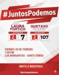Concentraciòn política de Gustavo de la Rosa y Laura Fortich hoy viernes en Santo Tomàs