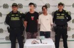Capturadas en flagrancia dos personas por el delito de porte ilegal de armas de fuego en Santo Tomás