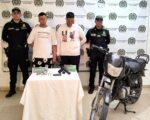 Policía Nacional captura a dos presuntos delincuentes que pretendían cometer un fleteo en Santo Tomás, Atlántico